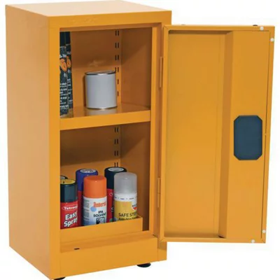 Coshh Yellow Flammable Storage Cabinet Hxwxd 900x459x459mm
