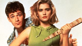 Luke Perry and Kristy Swanson in Buffy the Vampire Slayer movie (1992)