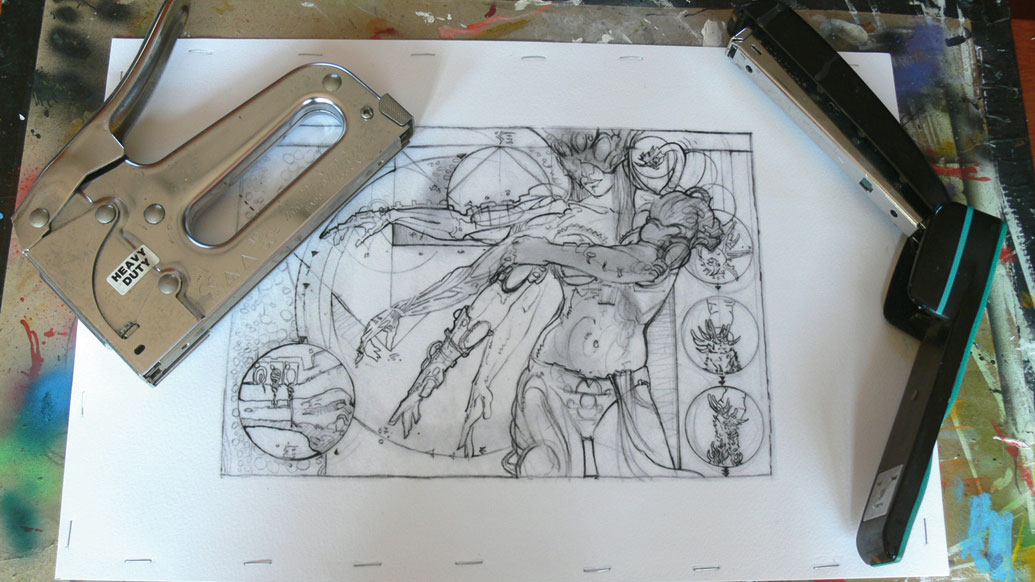How to prepare a sketch for painting