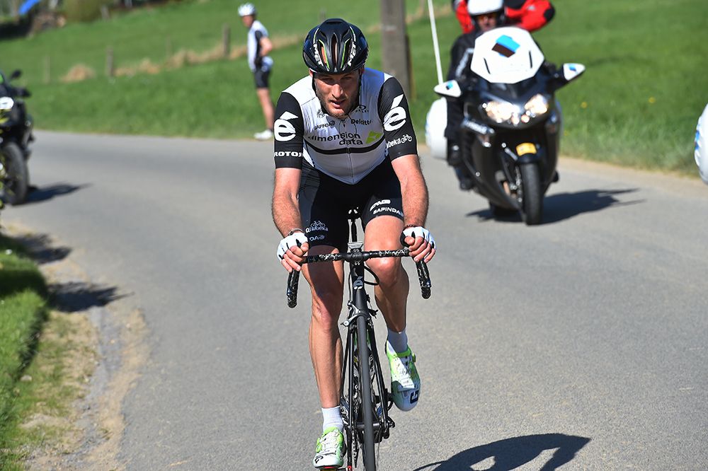 Stephen Cummings (Dimension Data) was the last man standing from the early breakaway