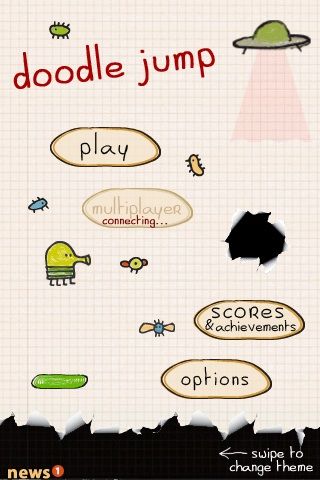 By only making use of the iPhone accelerometer to control the game, Doodle Jump is incredibly simple to play