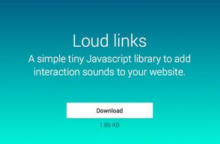 Web design tools: Loud links