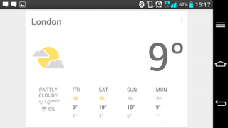 Google Now - weather
