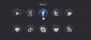 Adding rollover functionality to your social buttons can give visitors a visual treat that encourages them to click