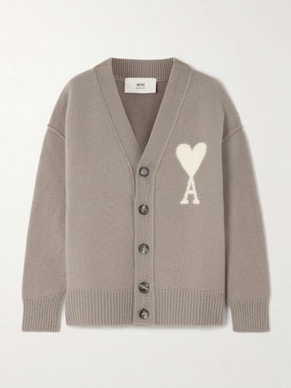 Adc Intarsia Wool Cardigan