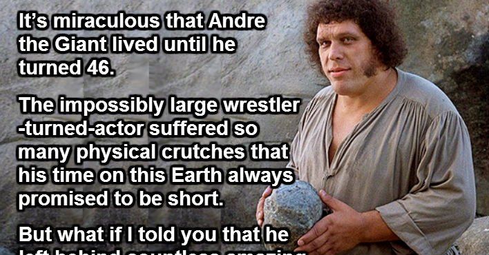 What Happened To A Drunk Andre The Giant After The Princess Bride's First  Table Read | Cinemablend