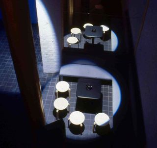 Hacienda nightclub designed by Ben Kelly in Manchester