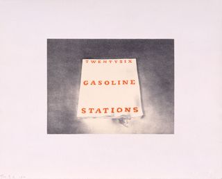 Twentysix Gasoline Stations from Book Covers, 1970 by Ed Ruscha