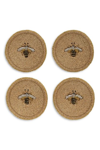 Joanna Buchanan Stripe Bee Coaster, Set of 4