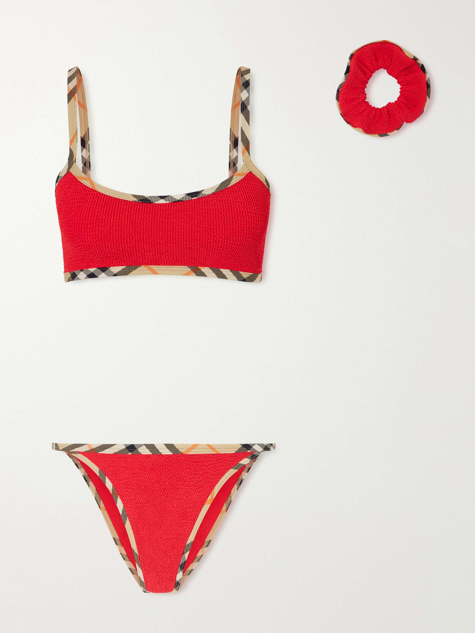 + Hunza G. Tyler checked the original crinkle and trade; Bikini