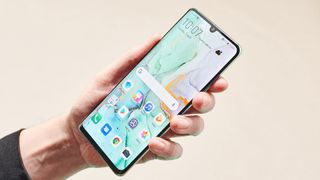 The Huawei P30 Pro has a small, tear-drop notch