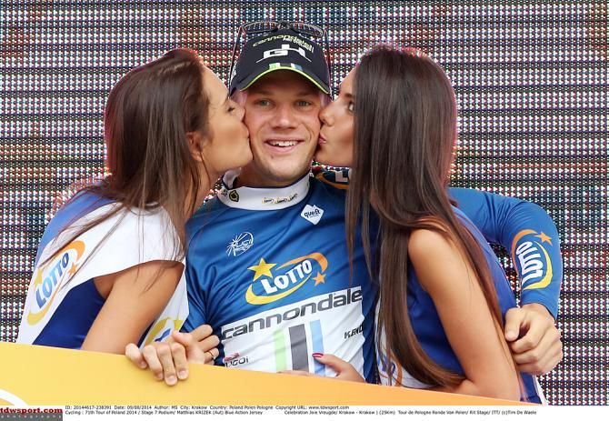 Matthias Krizek (Cannondale) secures the most active rider award