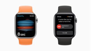 Product shots of the Apple Watch Series 7 and Apple Watch SE