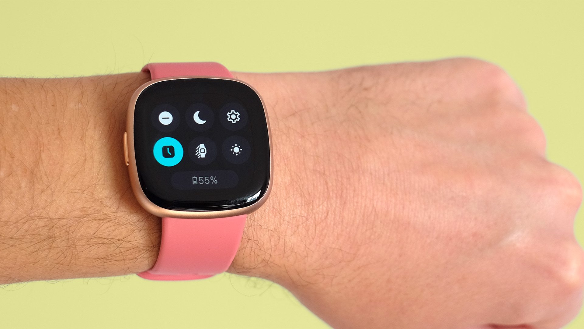 Fitbit Versa 4 on wrist