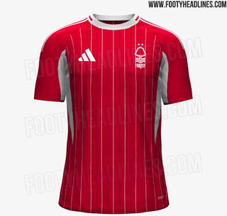 Nottingham Forest home kit 2025/26