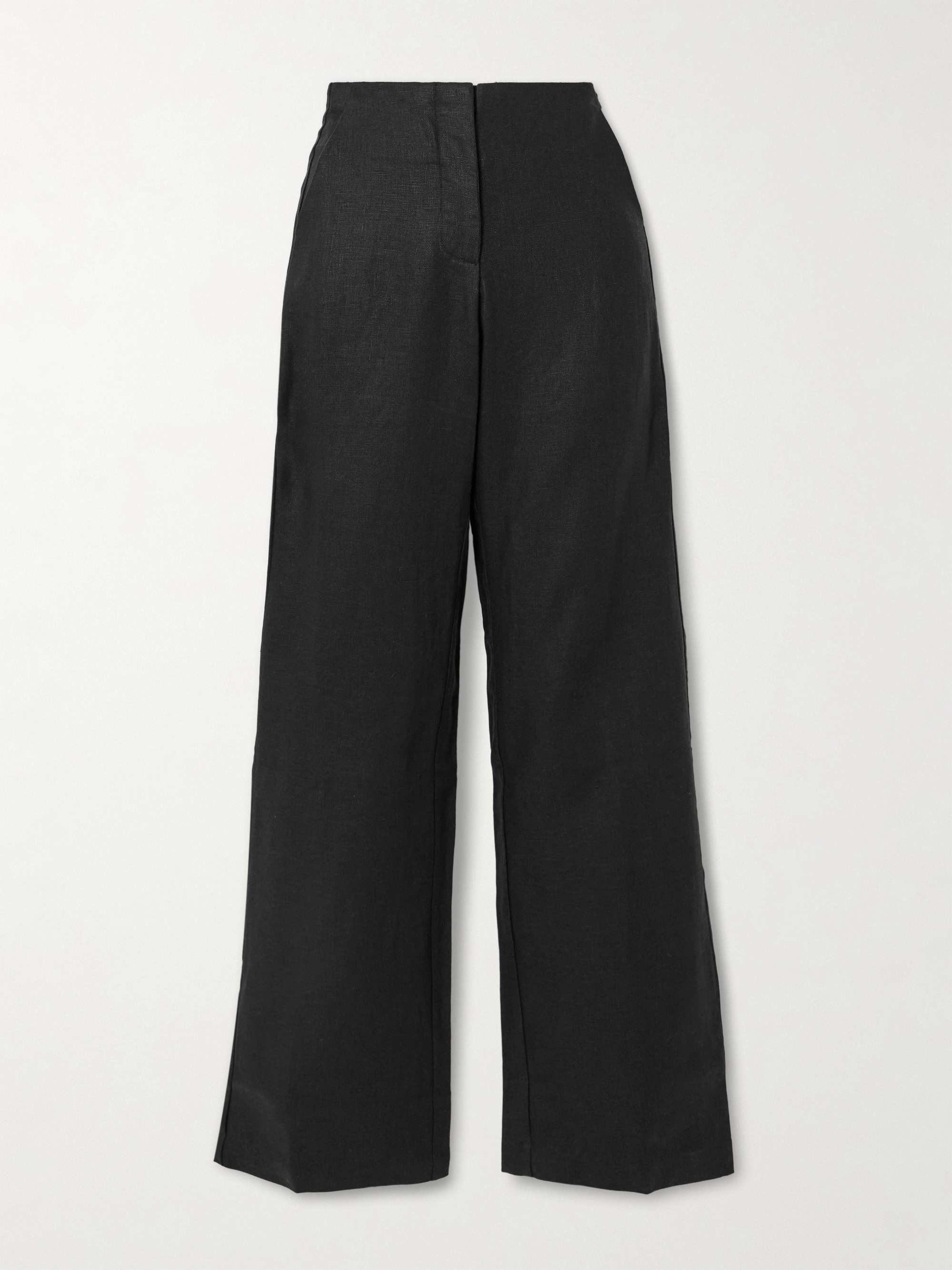 Sanne Linen Straight-Leg Pants