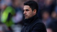 Mikel Arteta is managing Arsenal during the Premier League match between West Ham United and Arsenal at the London Stadium in Stratford, on February 11, 2024. (Photo by MI News/NurPhoto via Getty Images)
