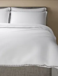Cotton Rich Pom-Pom Trim Bedding Set£39.50 (double)