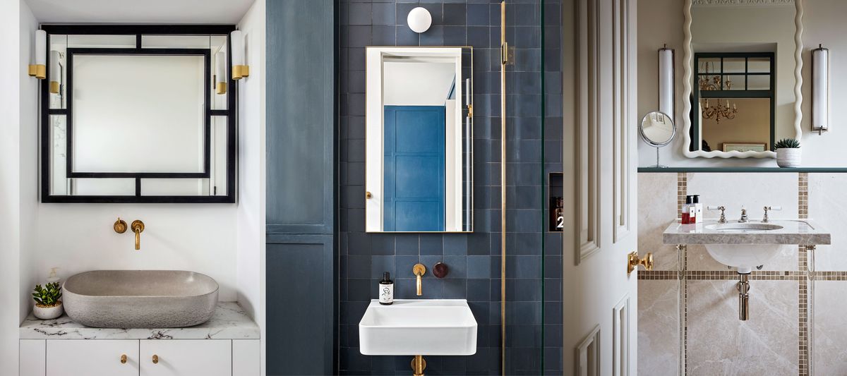 Bathroom Lighting Ideas Over Mirrors, How To Hang Bathroom Mirror From Ceiling