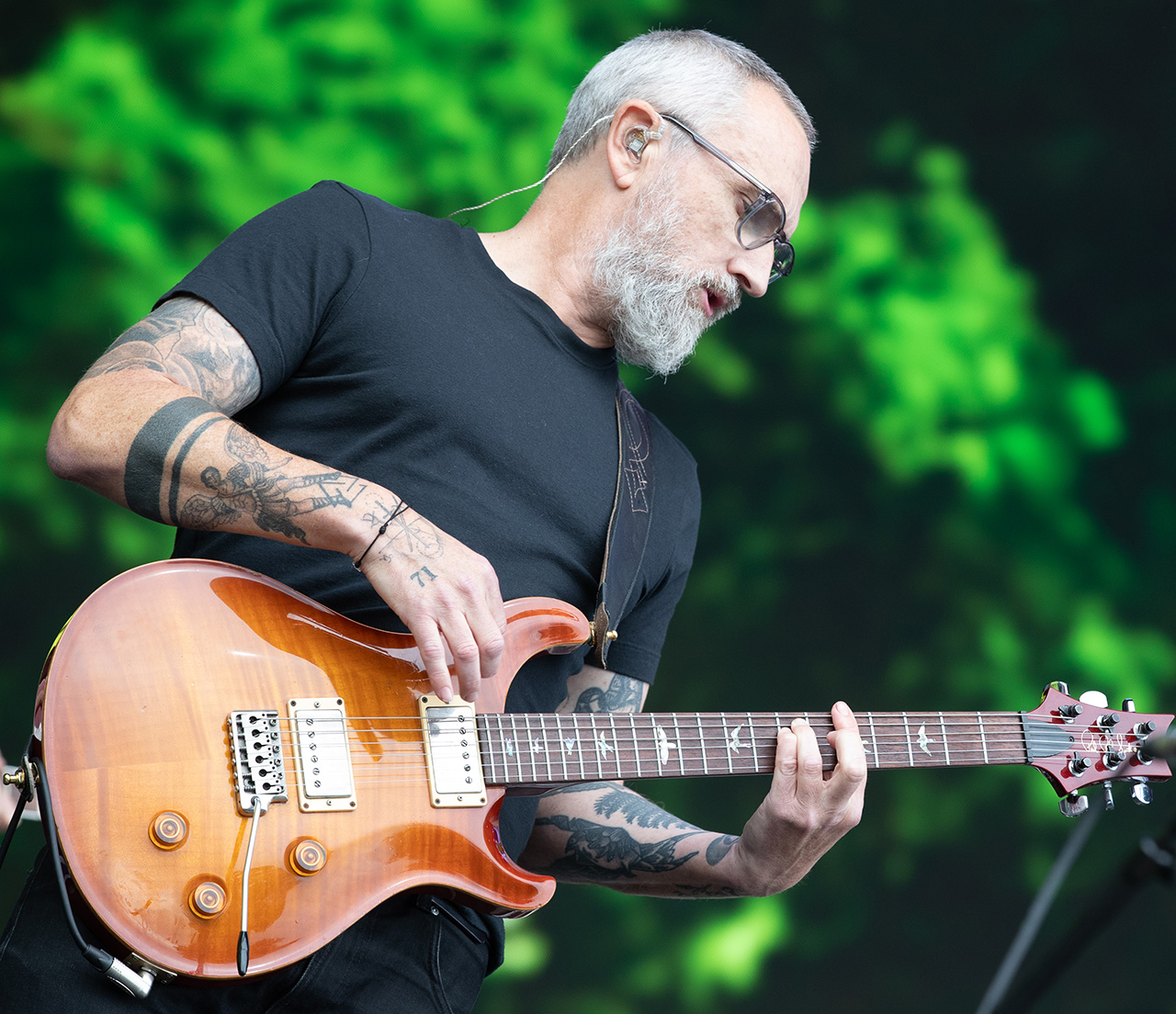 DUBLIN, IRELAND - AUGUST 31: Noel Hogan of The Cranberries performs with the RTE Concert Orchestra onstage during Electric Picnic Festival on August 31, 2025 in Stradbally, Ireland. (Photo by Kieran Frost/Redferns)