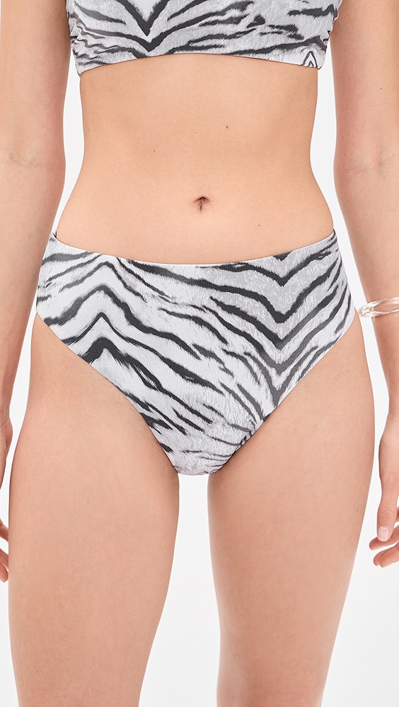 Good American Matte High Waist Bikini Bottoms