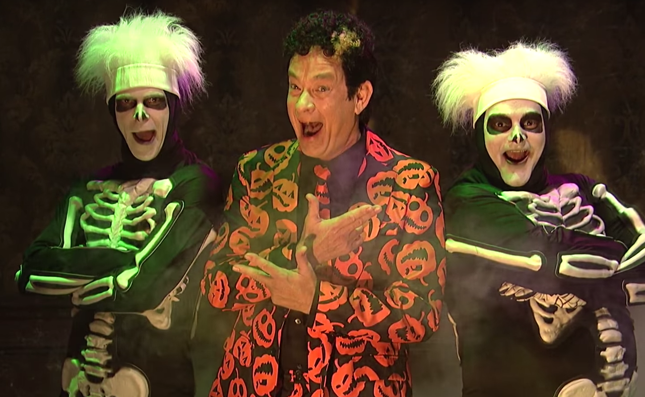 Tom Hanks as David S. Pumpkins on SNL.