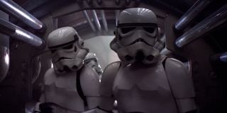 A pair of classic stormtroopers in Star Wars: A New Hope