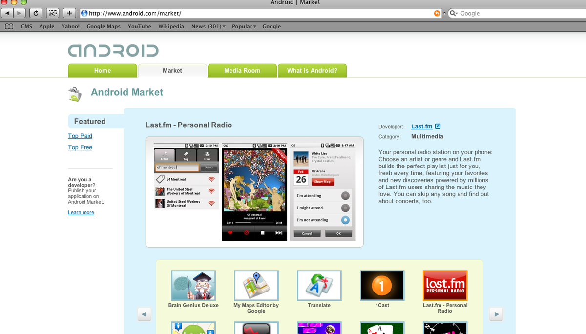 Google&amp;#039;s Android Market.