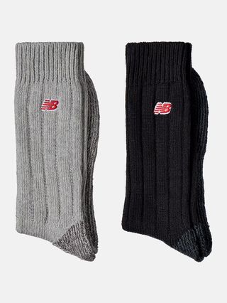 new balance, Low Gauge Crew Socks 2 Pack