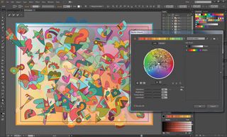 How to design an abstract collage-style pattern