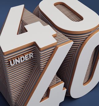 Parein's 40 under 40 editorial design for Fortune Magazine