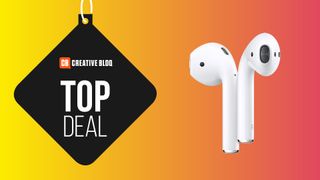 Airpods (2nd gen) with top deal text