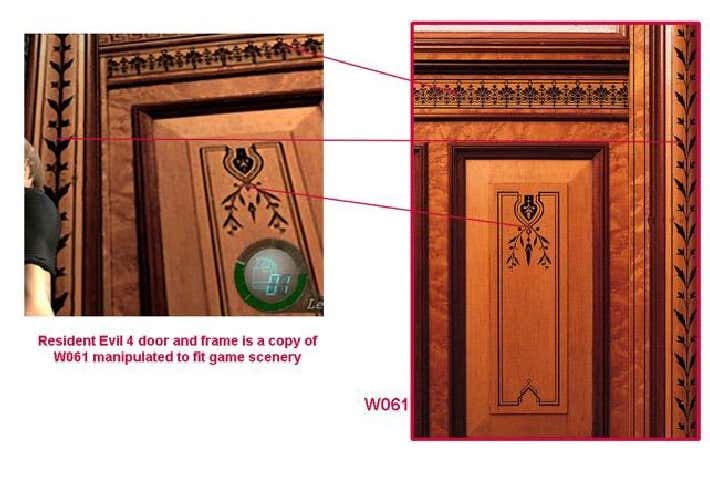 Door in Resident Evil 4 compared to Judy A Juracek's photography.