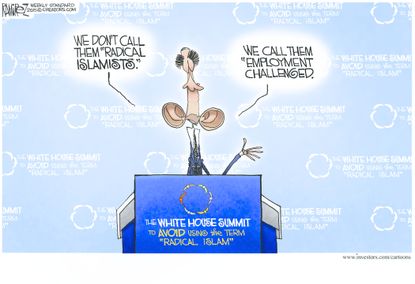 Obama cartoon World Religion
