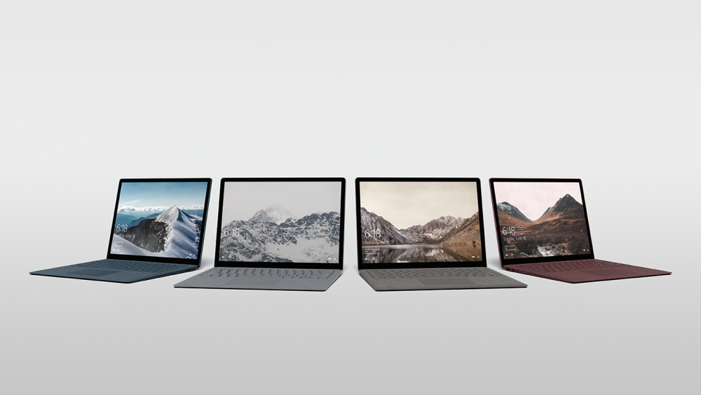 Microsoft Surface laptops