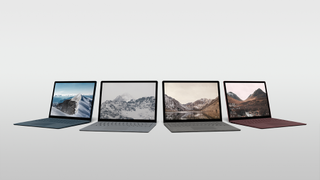 Microsoft Surface laptops.