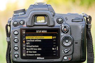 Learn how to copyright your photos using your camera's metadata