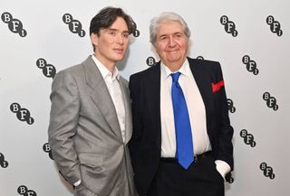 Cillian Murphy and Tom Conti attend the BFI Chairman's dinner where Christopher Nolan was awarded a BFI Fellowship at The Rosewood Hotel on February 14, 2024 in London, England