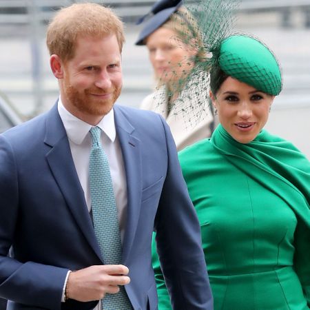 london, england march 09 prince harry, duke of sussex and meghan, duchess of sussex meets children as she attends the commonwealth day service 2020 on march 09, 2020 in london, england photo by chris jacksongetty images