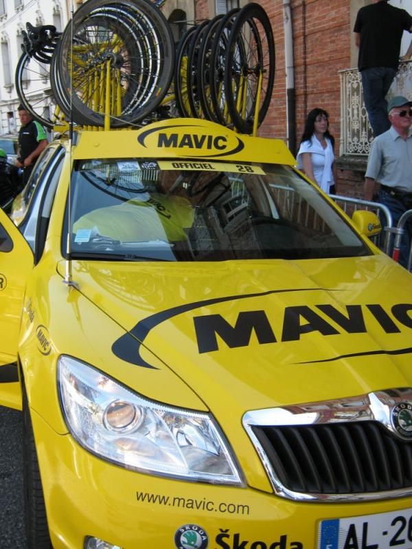 Mavic provide the neutral service support at the Tour de France