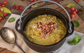 chunky soups, Slow cooker pea and ham soup