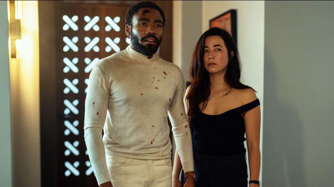 Donald Glover and Maya Erskine in Mr and Mrs Smith