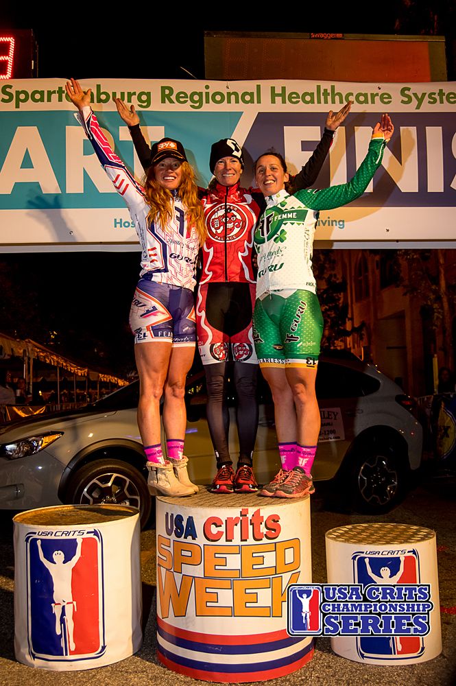 Tina Pic tops the Women's Spartanburg Podium
