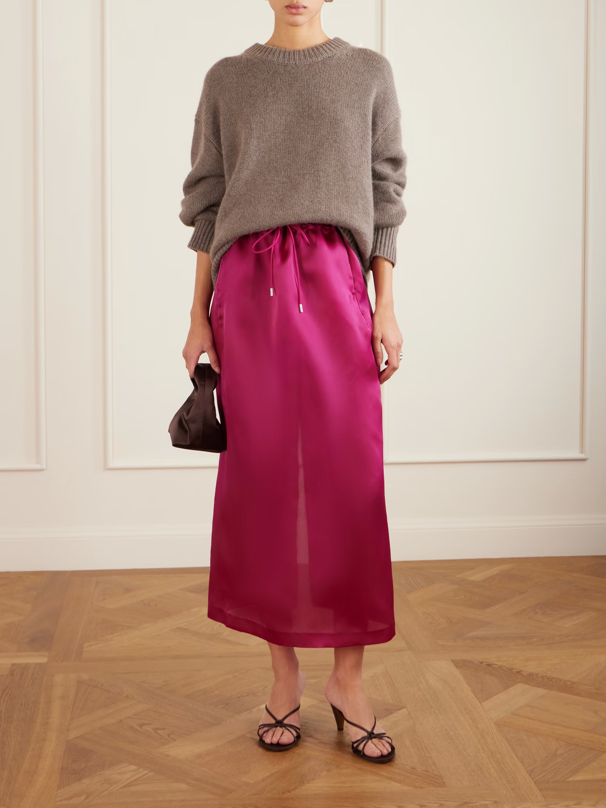 KALLMEYER, Regina silk-organza midi skirt