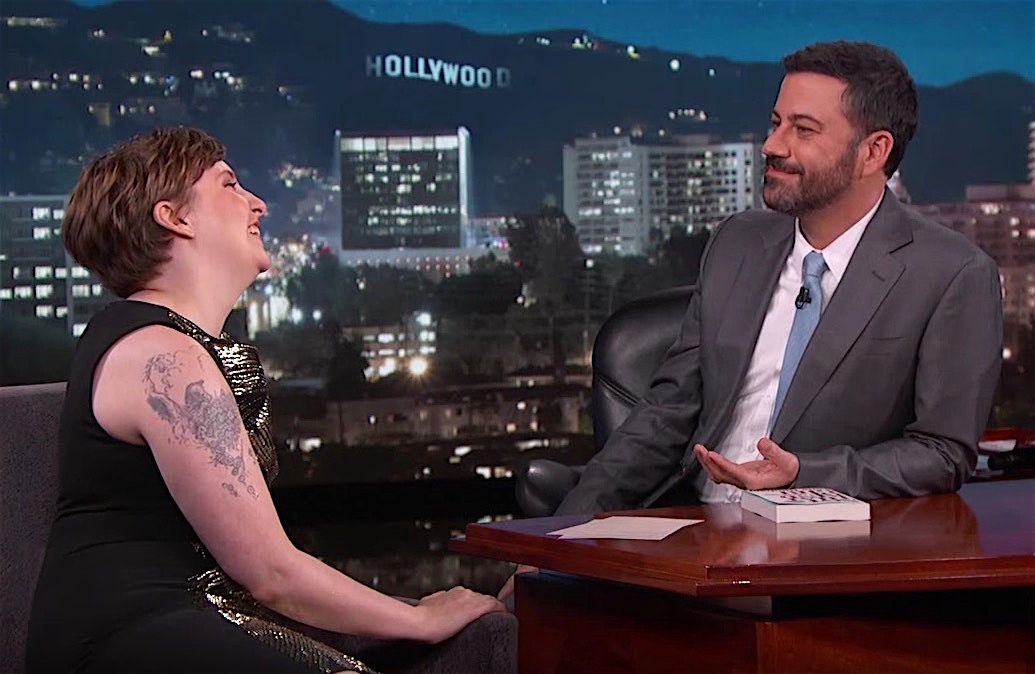 Lena Dunham believes in psychics. Jimmy Kimmel does not.