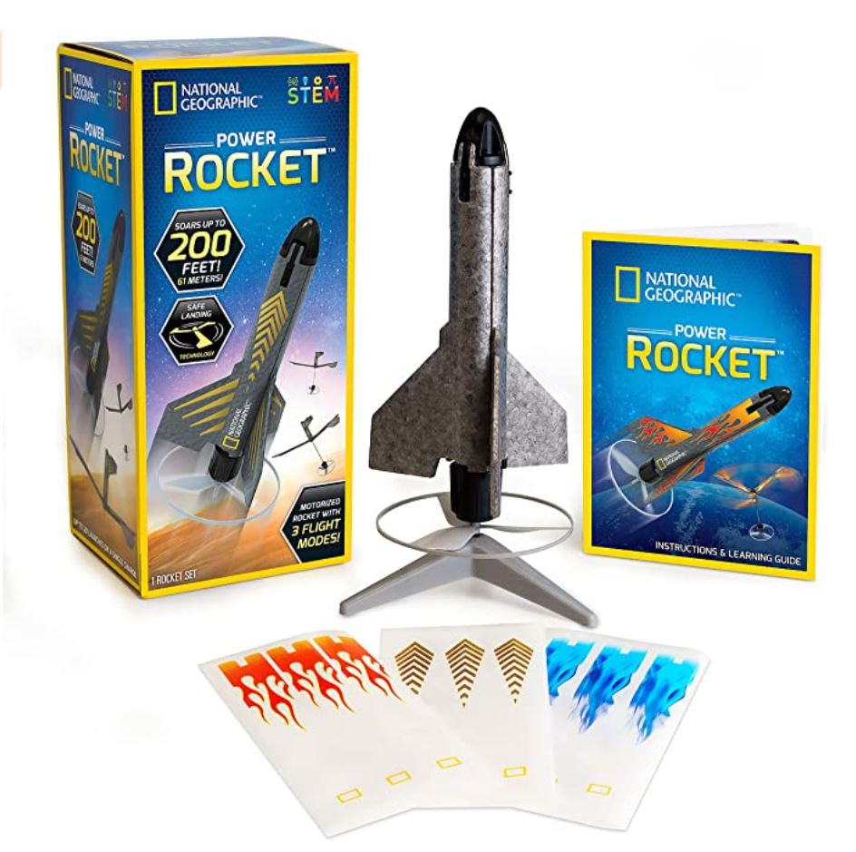 This rechargeable National Geographic Power Rocket for kids is 13% off for  Cyber Monday