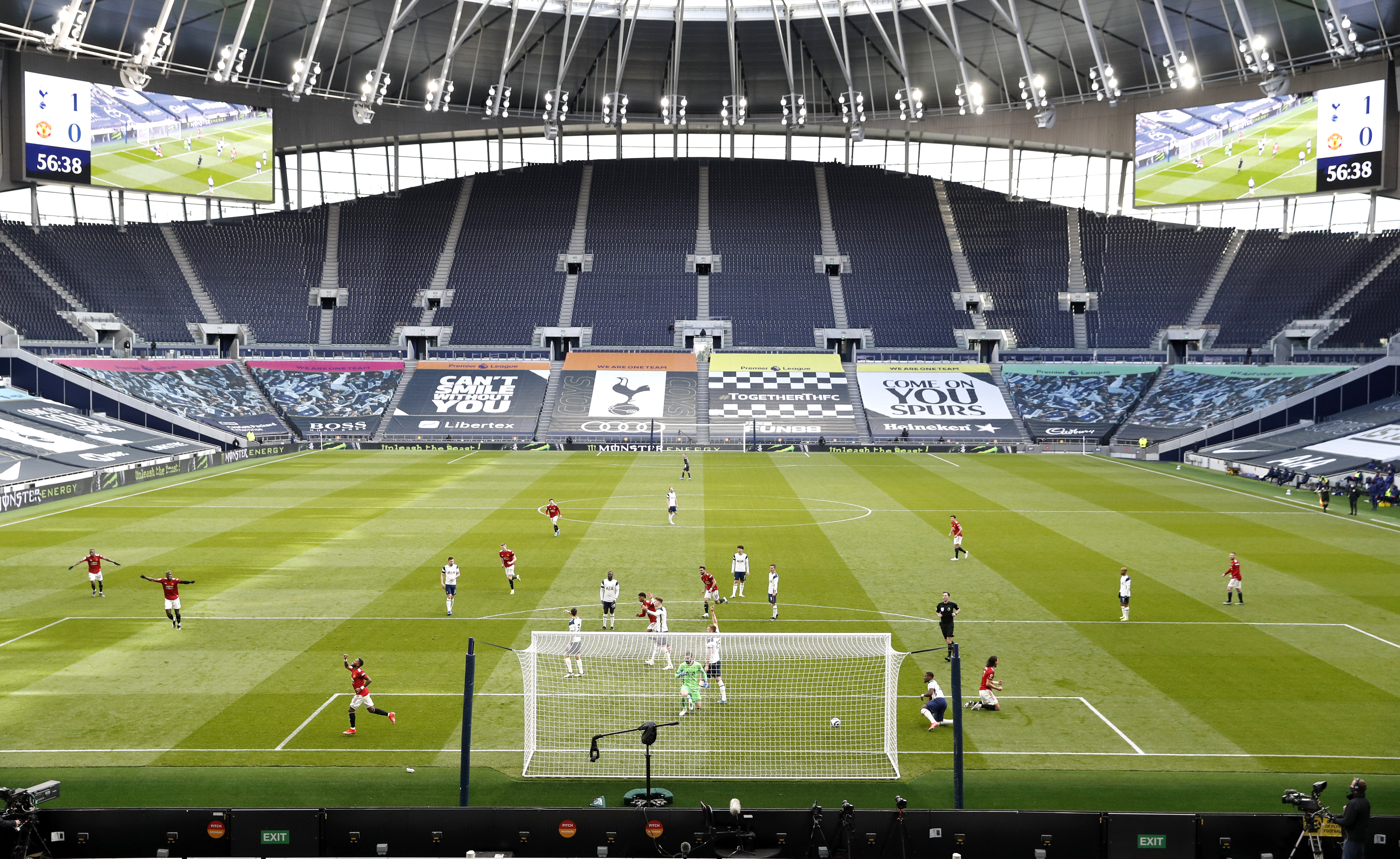Football games have largely been held behind closed doors during the pandemic