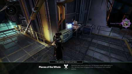 Destiny 2 all Strange Leftovers collected and Pieces of the Whole Triumph completed