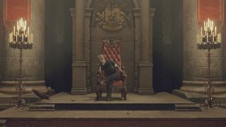 Resident Evil 4 Remake Golden Egg - Leon in the Throne Room