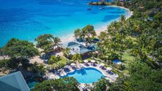 Bequia Beach Hotel aerial shot